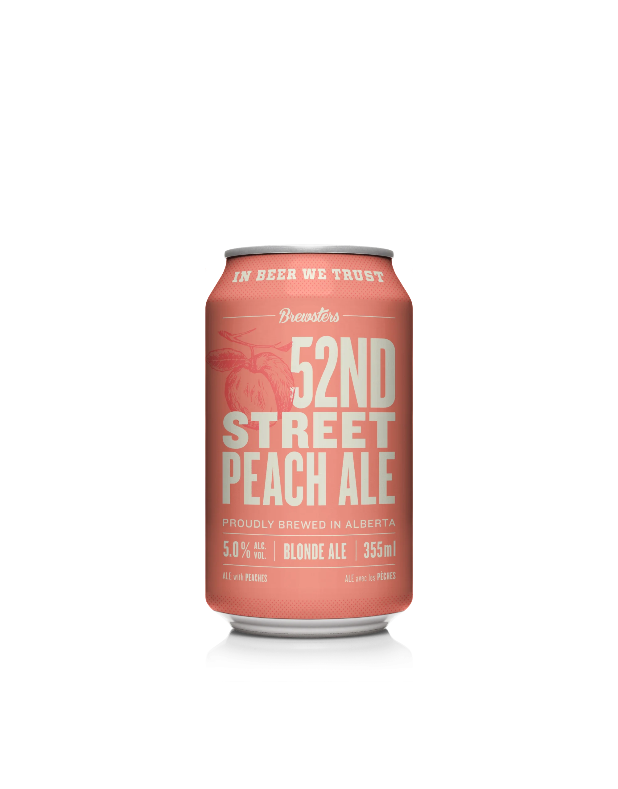 Peach Beer can render
